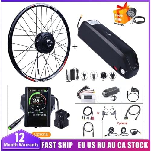 E-bike Front Hub Motor 48V 500W Bafang Brushless Gear Electric Bicycle Conversion Kits 12Ah/17.5Ah Battery Built in Samsung Cell