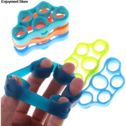 Finger resistance bands Hand Gripper Forearm Wrist Training Stretcher Exercise Pull Ring Grips Expander Fitness Equipment
