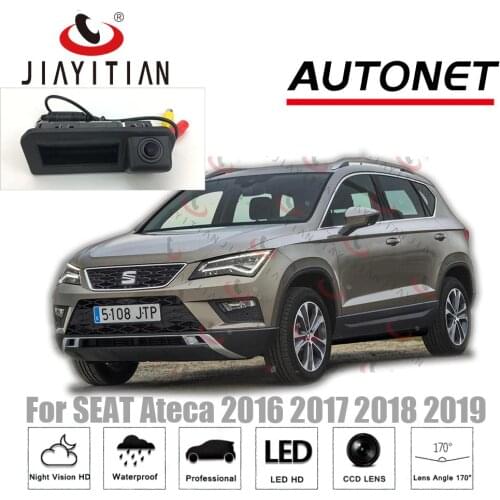 JIAYITIAN HD Trunk Handle Camera For SEAT Ateca 2016 2017 2018 2019 2020 night visioin Rear View Reversing Parking backup Camera