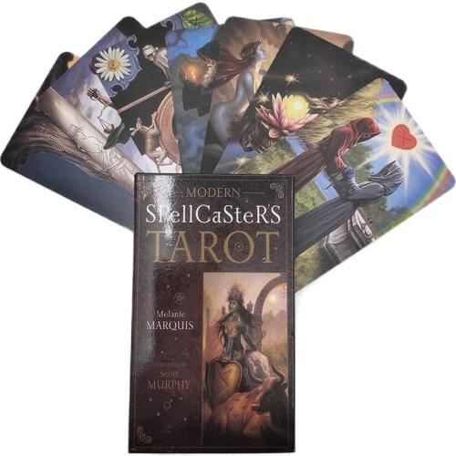 Spellcasters Tarot Deck Divination Fate Mysterious Magical Traditional Wisdom Power Family Friend Party Tarot Card Board Game