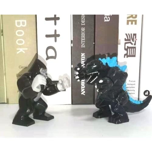 GXL047 048 049 King of Monsters VS King Kong Gorilla Movie Assembled Building Block Toys