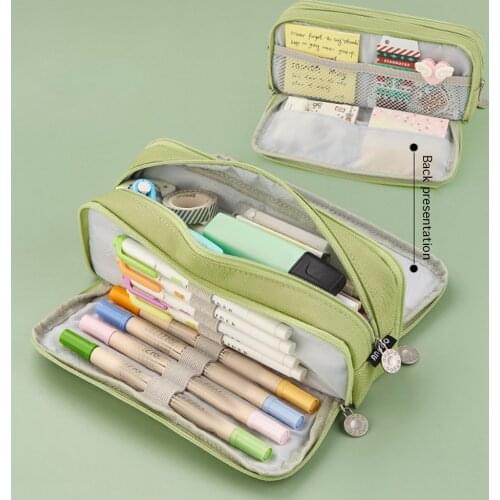 Multi Function Large Capacity Pencil Case Fabric Kawaii Pencilcase School Pen Case Supplies School Box Pencils Pouch Stationery