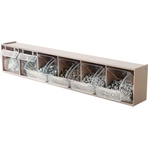 Wall-Mounted Tool Parts Storage box electronic components hardware accessories plastic organize combination tool box 60x9x11cm