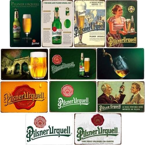Beer Signs Poster Vintage Metal Plaque Decor Accessories Bar Pub Cafe Club Man Cave Retro Wall Decorative Plates 20x30cm