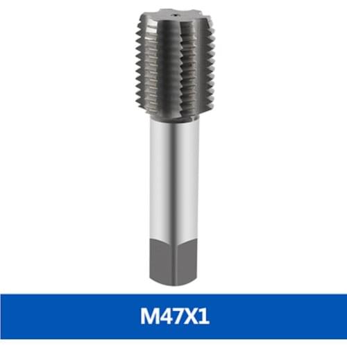 Free shipping of 1PC HSS6542 made thin kerf M47*1.0/1.5/2.0mm pitch Machine straight flute Tap Screw Taps for metal threading