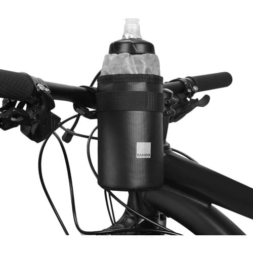 SAHOO Bicycle Handlebar Water Bottle Bag MTB Road Bike Insulated Kettle Pouch Cycling Cooler Carrier Pack Bicycle Accessories