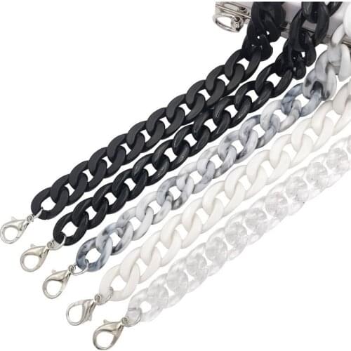 Removable Grip Replacement Bags Band Acryl Shoulder Strap Diy Resin Handbag Strap Womens Bag Accessories