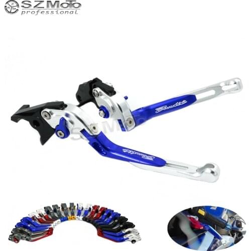 For SUZUKI GSF600S Y-K4 BANDIT 2000-2004 Motorcycle Accessories Folding Extendable Adjustable Brakes Clutch Levers With LOGO CNC