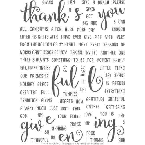 THANKS AND GIVING Transparent Clear Silicone Stamp Seal for DIY scrapbooking photo album Decorative clear stamps