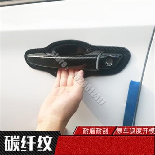 Car styling ABS Door Handle Bowl Trim Door Handle Cover Trim For Hyundai Solaris Verna i25 Accent Grand Avega 2017-2019