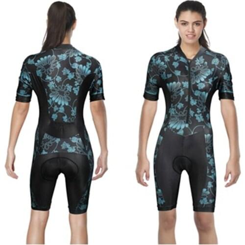 Girl Skin Jerseys Female Cycling Jersey Womens Roller Skating Suit Lycra Full Bodysuit Skidding Costume QI8LT1 Free Shipping