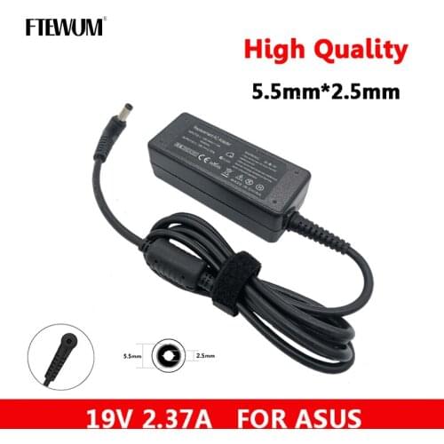 FTEWUM 19V 2.37A 45W Laptop ACAdapter Charger For ASUS X451C X451MA X555 X555YA X751 X705U X705NC X505B X756 X751NA Laptop Power