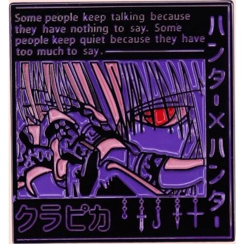 ZF3195 Cartoon Hunter Boy Personality Metal Enamel Pins And Brooches For Child Lapel Pin Backpack Bags Hat Badge Gift