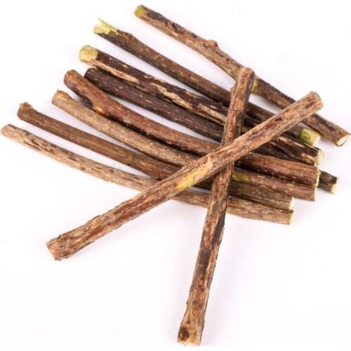 10pcs Pure Natural Wood Polygonum Sticks Pet Cat Molar Toothpaste Stick Cat Cleaning Teeth