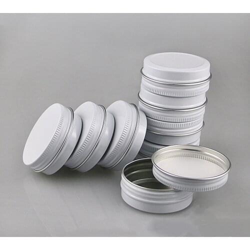 100pcs/lot 15G Empty Cosmetic Makeup Maquillaje Face Cream Batom Base Lip Balm Gloss Mask Metal Aluminum Tin Containers