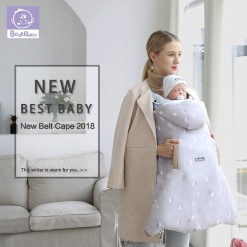 2 in 1 Windproof Outdoors Baby sling Cloak waterproof autumn and winter Sleeping Bag warm cloak baby blanket Swaddling