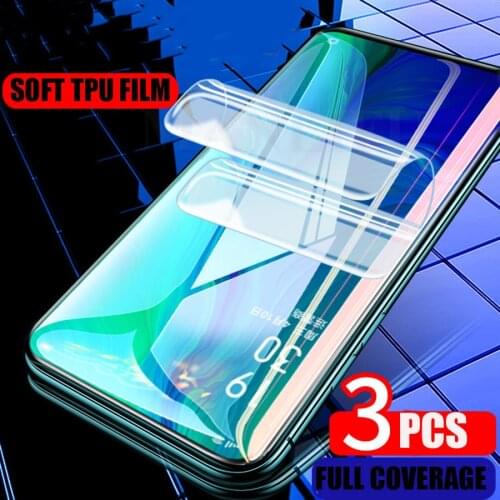3Pcs 3D Silicone Hydrogel Sticker Film Front Full Screen Protector For Motorola Moto G8 G7 G6 Plus One Vision G5 G5s Z3 Play