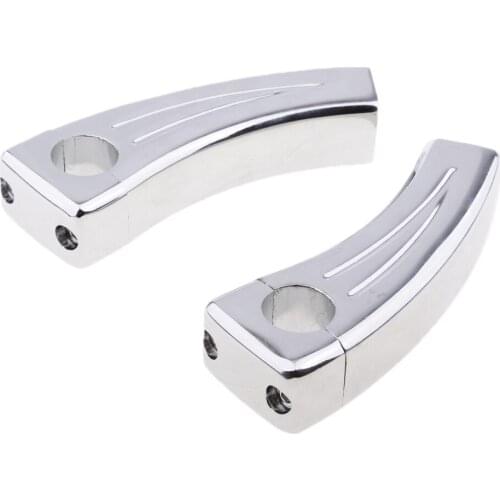 4.5" Chrome Motorcycle Handlebar Pullback Risers (7/8" Bar) Hand Bar Risers Riser Custom Billet Chrome