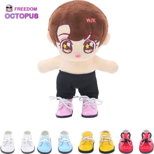 5.5cm 14 Inch Doll Leather Shoes Fashion Mini PU Shoes For BJD EXO Ruissa Handmade DIY Doll Toy Accessories