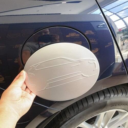 ABS Chrome Fuel Tank Cap Trim Sticker Accessories 1pc For Jaguar F-pace 2016