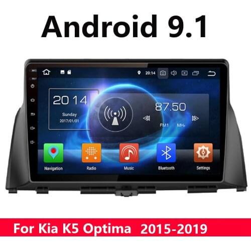 Car Android 9.1 Multimedia Player Car Radio Stereo Head Unit for KIA Optima K5 2015- 2019 GPS Navigation USB bluetooth SWC