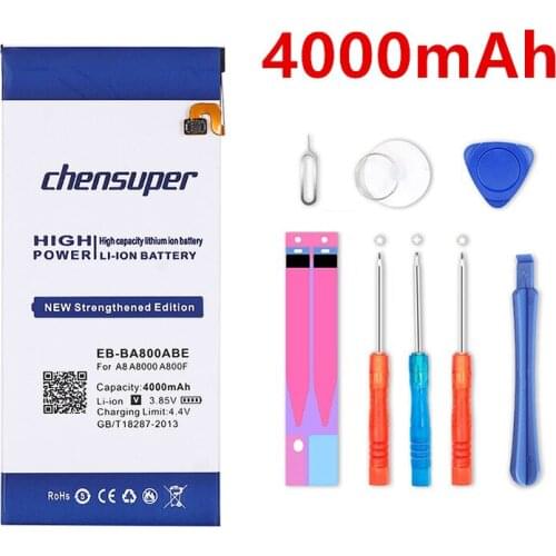Chensuper EB-BA800ABE 4000mAh Battery for Samsung GALAXY A8 A8000 A800F A800S A800YZ