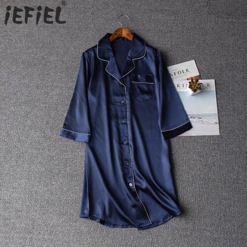 Childrens Nightgown Shirt Nightdress Girls Long Sleeve Silk Satin Sleepwear Loungewear Nightgowns Kids Home Clothes Nightwear