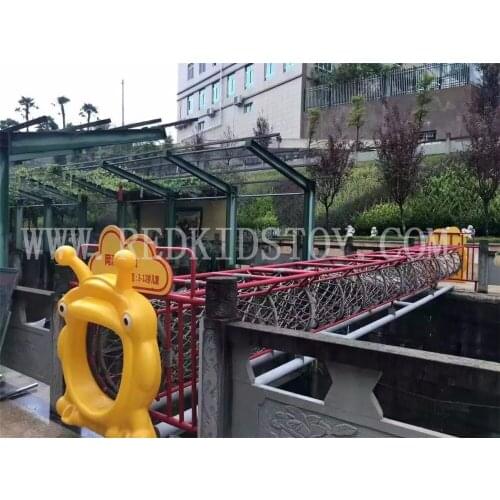Exported To Chile High Quality Net Rope Tunnel Net Park Playground HZ-61017C