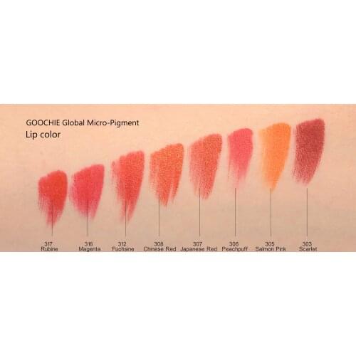 Goochie Pure Plant Micropigment Lips Permanent Makeup Pigment Inorganic Tattoo Ink