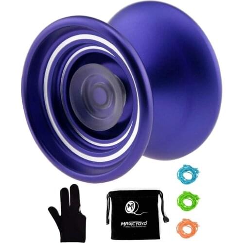 ICYOYO Responsive Metal YOYO Professional Yoyo K7 for Beginners Kids with 3 Strings Gifts+Bag+Glove