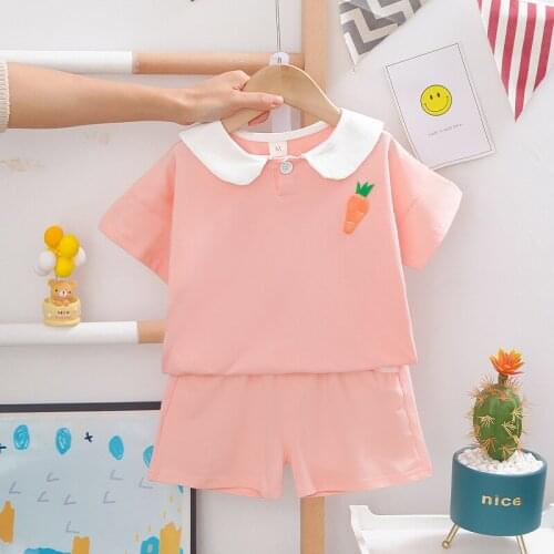 High-end Toddler Girls Clothing Sets Newborn Summer Vest Sleeveless Children Sets Baby girls Clothes infant Suit Cute Outfits