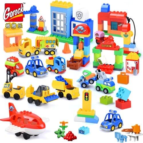 6 Style Classic Big Size Building Block City Series DIY Blocks Assembly Bricks Boys Girls Building Toys For Children Gift
