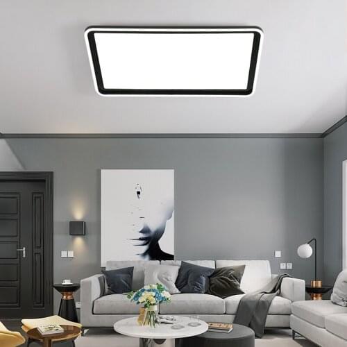 Minimalist Led ceiling lights For living room Bed room Study Home Deco led techo Gold/Black Modern led ceiling light AC110-220V