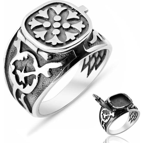 Solid 925 Sterling Silver Deli Yurek Yusuf Miroglu Mens Ring