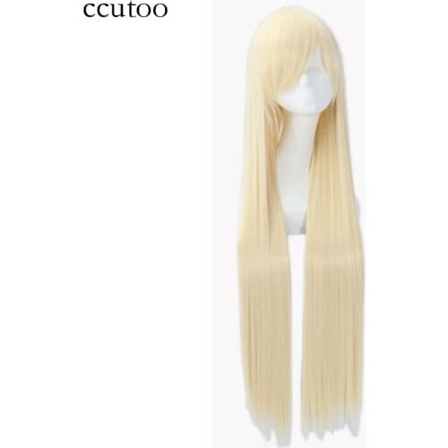 Ccutoo 100cm Long Straight Synthetic Hair High Temperature Cosplay Wigs 82 Colors Available