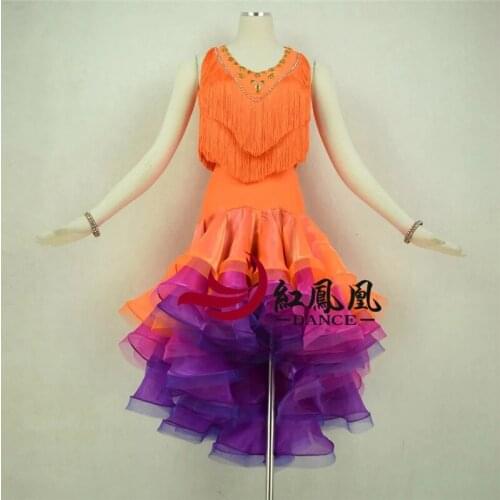 Latin Dance Dress Professional Latin Dress Samba Dance Latin Salsa Dresses Dance Costumes Clothes for Dancing Dress