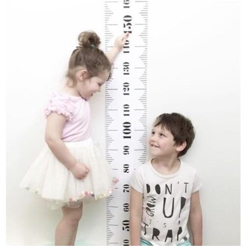 INS Nordic Kids Baby Growth Chart Height Ruler Wall Sticker Height Measure Hanging Rulers Childrens Room Decoration Photo Props