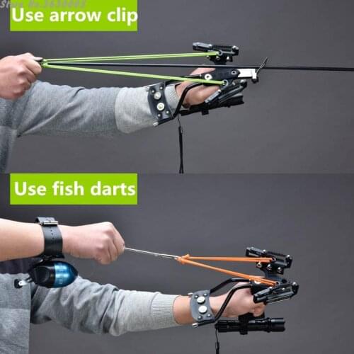Professional Catapult Full Set Fishing Slingshot Arrow Laser Slingshot Powerful Fishing Catapult super strong Slingshot Hunting