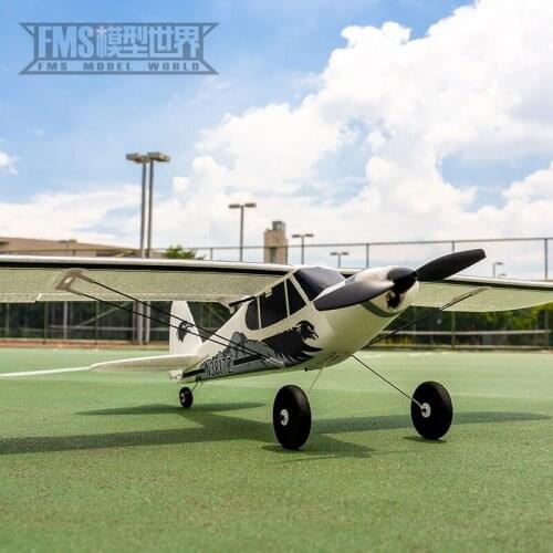 Ready To Fly FMS Mini PA-18 EPP 4Ch 385mm Length Electric RC Plane Outdoor Toys Gift For Children