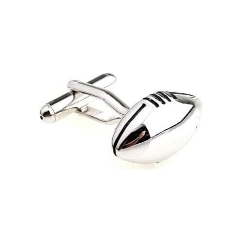 HYX Luxury shirt Silvery Rugby cufflink for mens Brand cuff buttons cuff links High Quality abotoaduras Jewelry