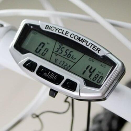 SD-558A Bicycle Speedometer With LCD Blue Luminous Mountain Bike Cycling Computer Odometer Velometer Wired Stopwatch Velometer