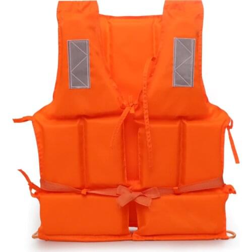 Outdoor Lightweight Adult Nylon Foam Swimming Life Jacket Vest Adjustable Size Durable PFD Water Sports Sailing Kayak Swim Fish