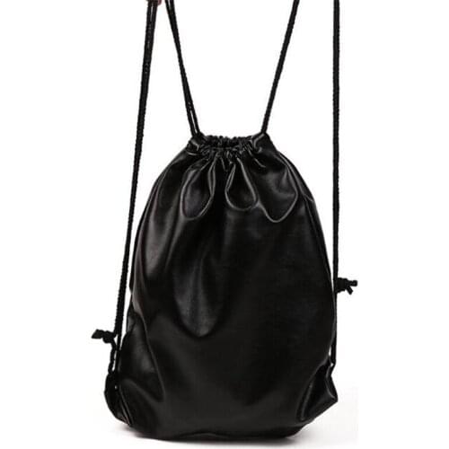 Drawstring Bag With Pu Leather Strap Pocket To Hold Drawstring Flamingo Gift Sports Bag Small Mini Travel Bags