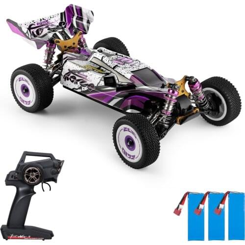 Wltoys 124019 1/12 2.4GHz 4WD RC Car 60km/h Electric High Speed Racing Car Off-Road Drift Car RTR with Aluminum Alloy Chassis