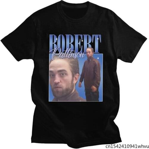 Funny Robert Pattinson Standing Meme T Shirt Men Short Sleeved Fashion Unisex Summer Trend Casual Men T-shirt Plus Size M-5XL