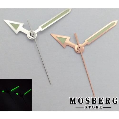 Green Luminous Silver Rose Gold Watches Accessories Pointer Watch Hands Fit Miyota 8215 8205 821A DG2813 3804 Automatic Movement
