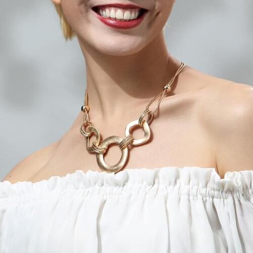 Women Gold Silver Color Pendant Fashion Chokers Necklace Jewelry necklaces & pendants women collares mujer choker kolye bijoux