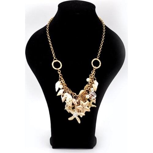 Hot Conch Seashell Necklace Women Jewelry Summer Beach Shell Choker Bohemian Rope Cowrie Beaded Necklaces Handmade Collar Female