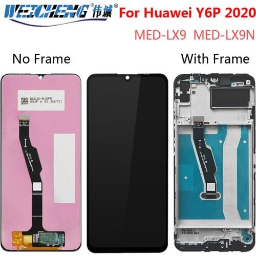 6.3''For Huawei Y6P 2020 LCD with Frame Touch Screen Digitizer Replacement Screen for Huawei Y6P MED-LX9 MED-LX9N LCD Display