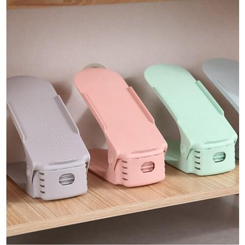 1/4/6/8/10pcs Shoe Rack Adjustable Shoe Organizer Footwear Support Space Saving Cabinet Closet Shoe Storage Stand Shoerack